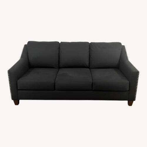 Used Indigo Blue Couch With Silver Accents  for sale on AptDeco