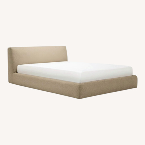 Used EQ3 Cello Light Gray Queen Bed with Storage for sale on AptDeco