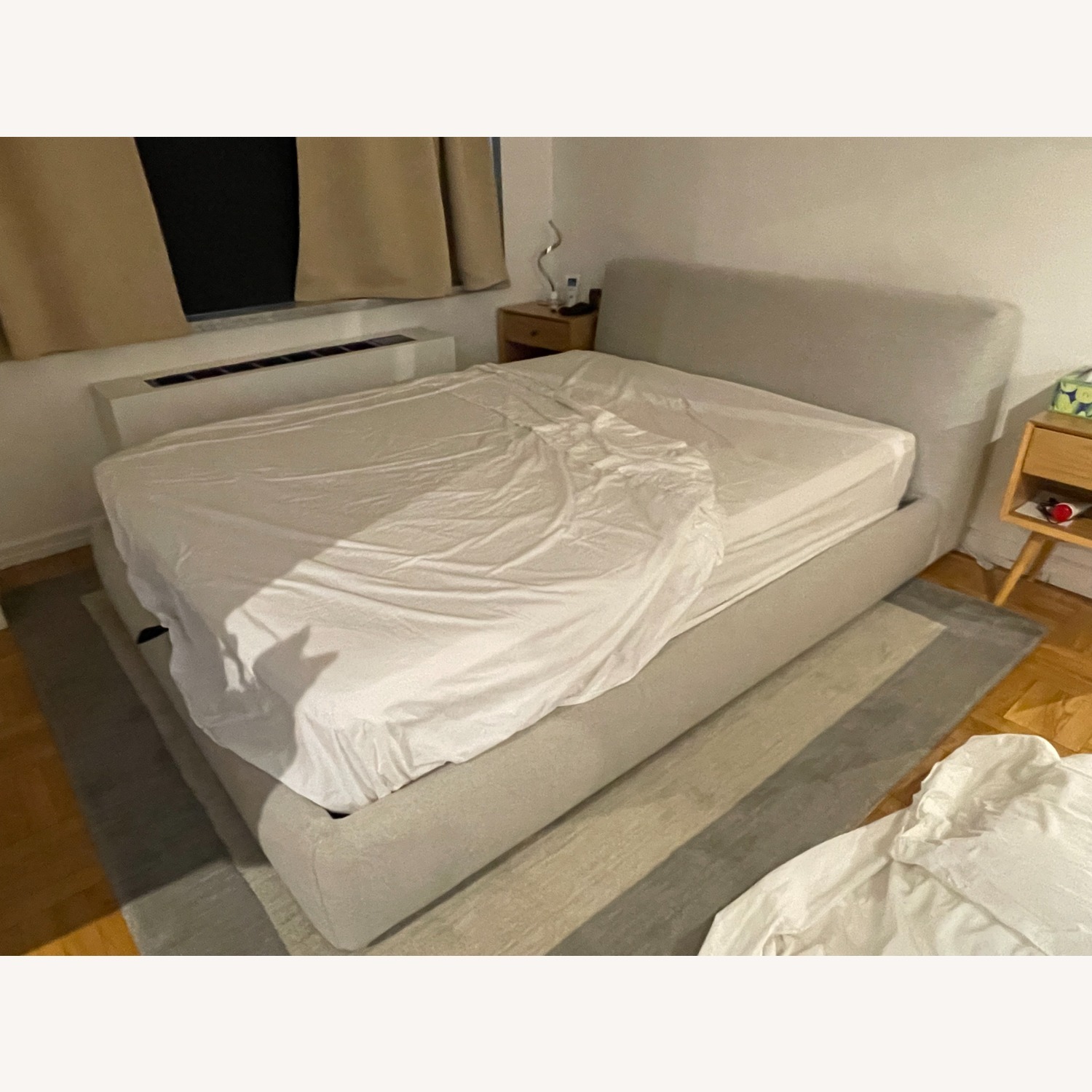 EQ3 Cello Light Gray Queen Bed with Storage - image-2