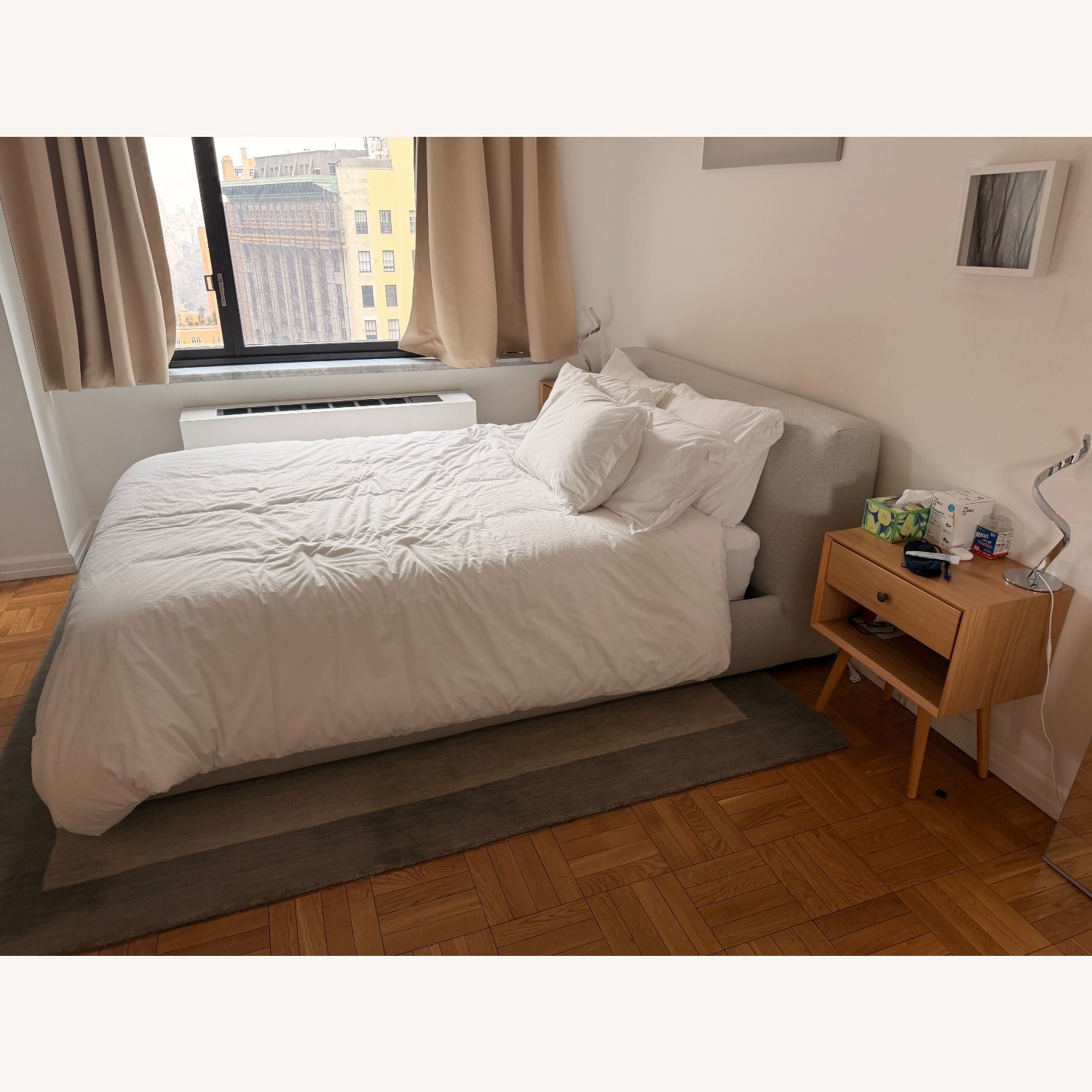 EQ3 Cello Light Gray Queen Bed with Storage - image-4