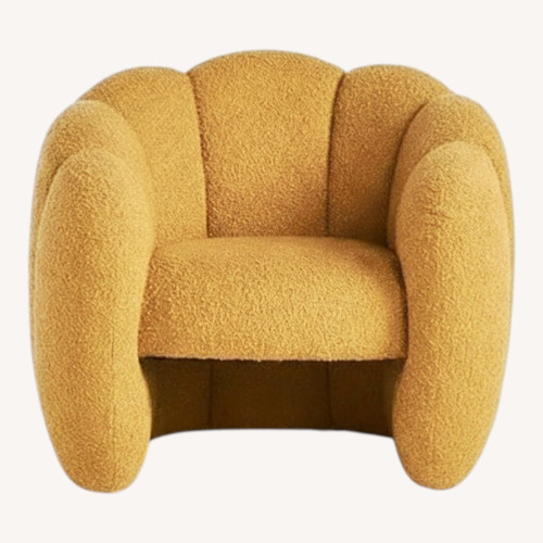 Used Gold Velvet Accent Chair for sale on AptDeco