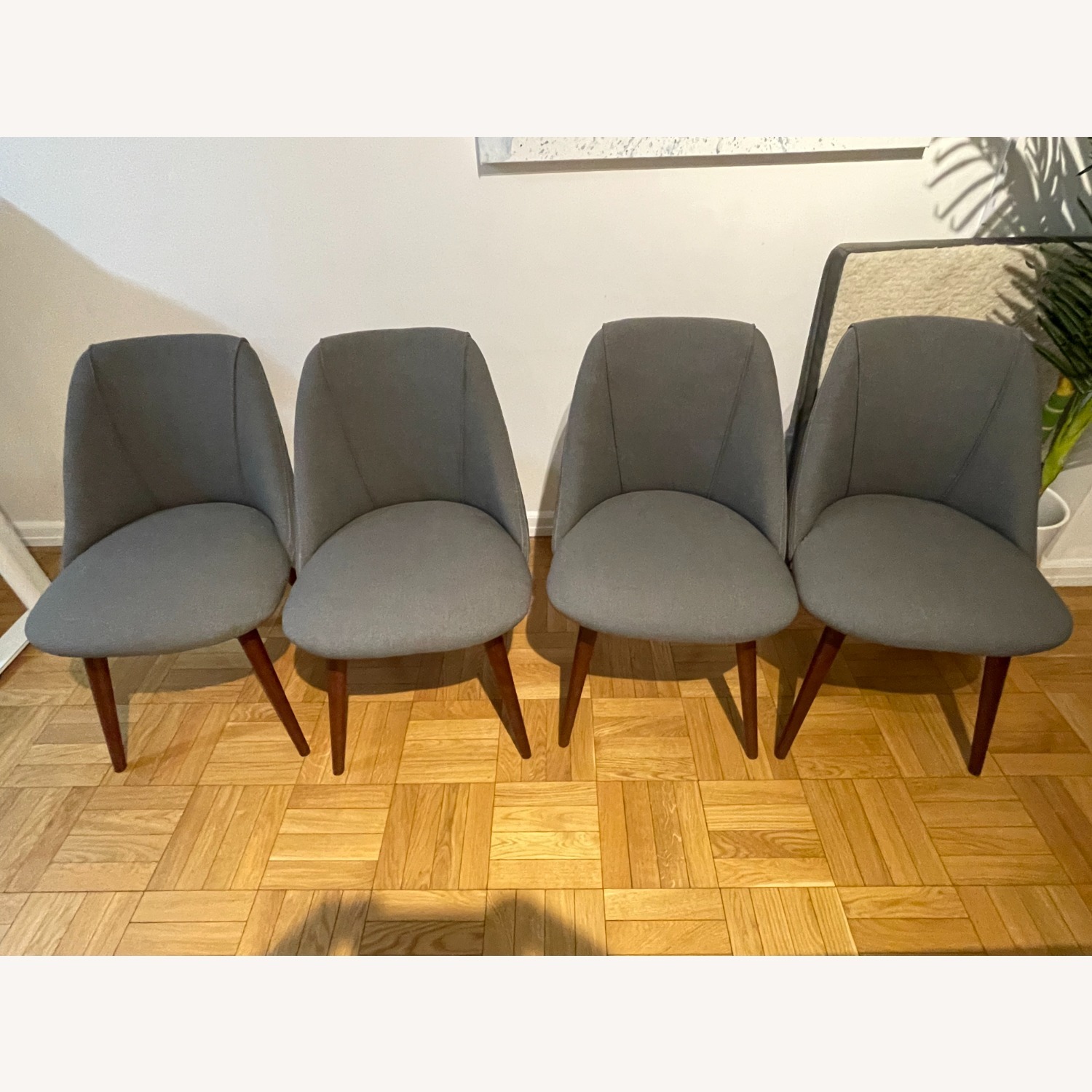 Dark Gray Dining Chairs - image-5