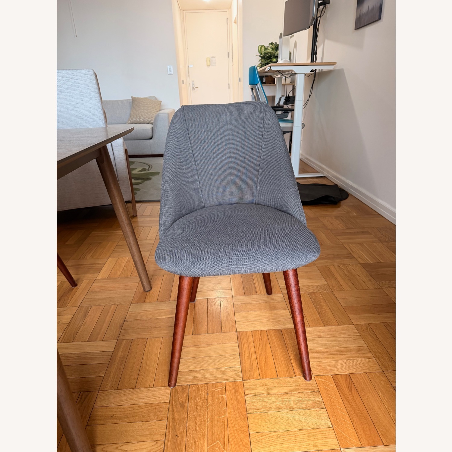 Dark Gray Dining Chairs - image-1