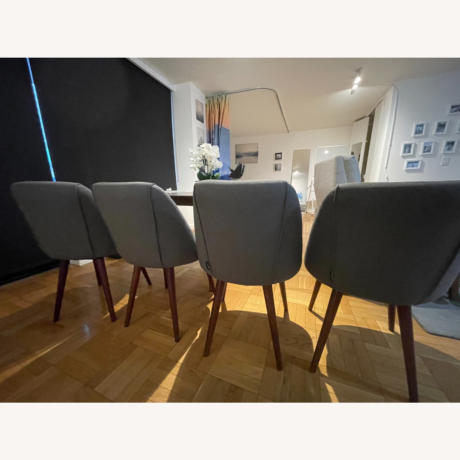 Dark Gray Dining Chairs - image-3