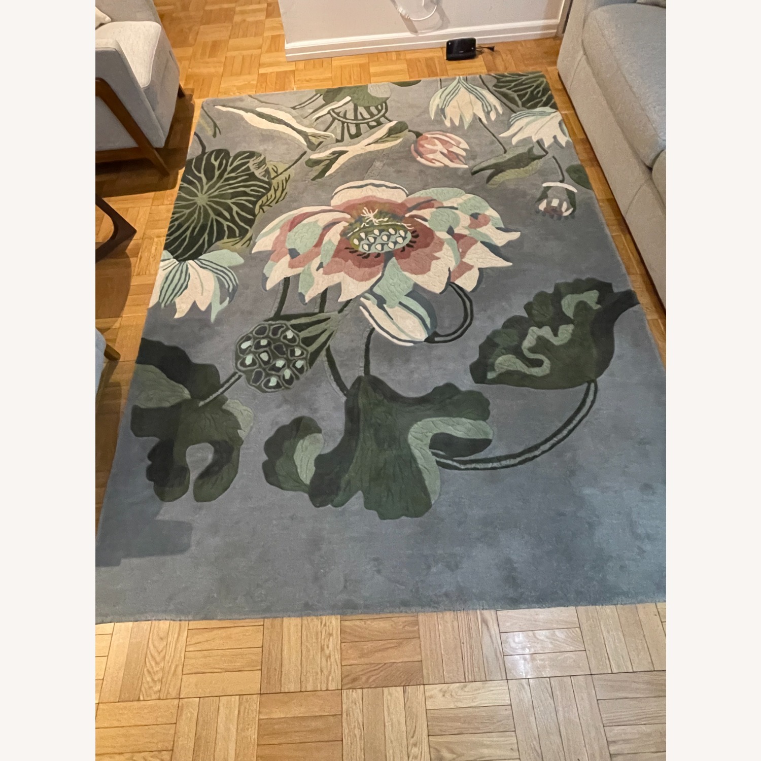 Wedgwood Waterlily Area Rug - image-1