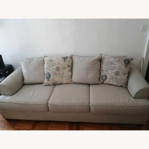 Used Ashley Furniture Light Gray Fabric 3+ Seater Sofa for sale on AptDeco