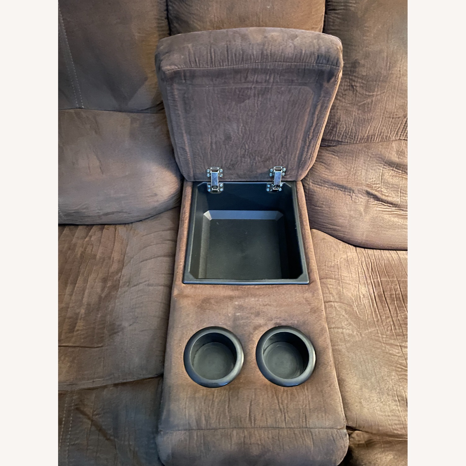 Dark Brown Loveseat - image-5