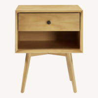 Light Brown Wood Nightstands
