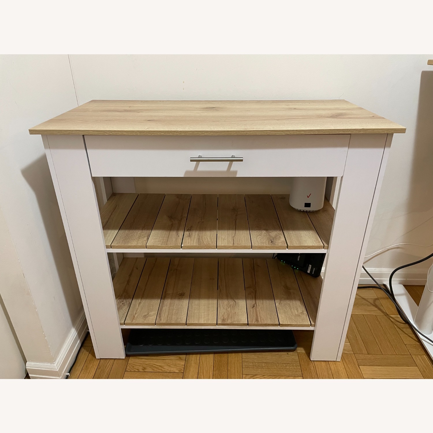 Natural Wood Kitchen Island - image-1