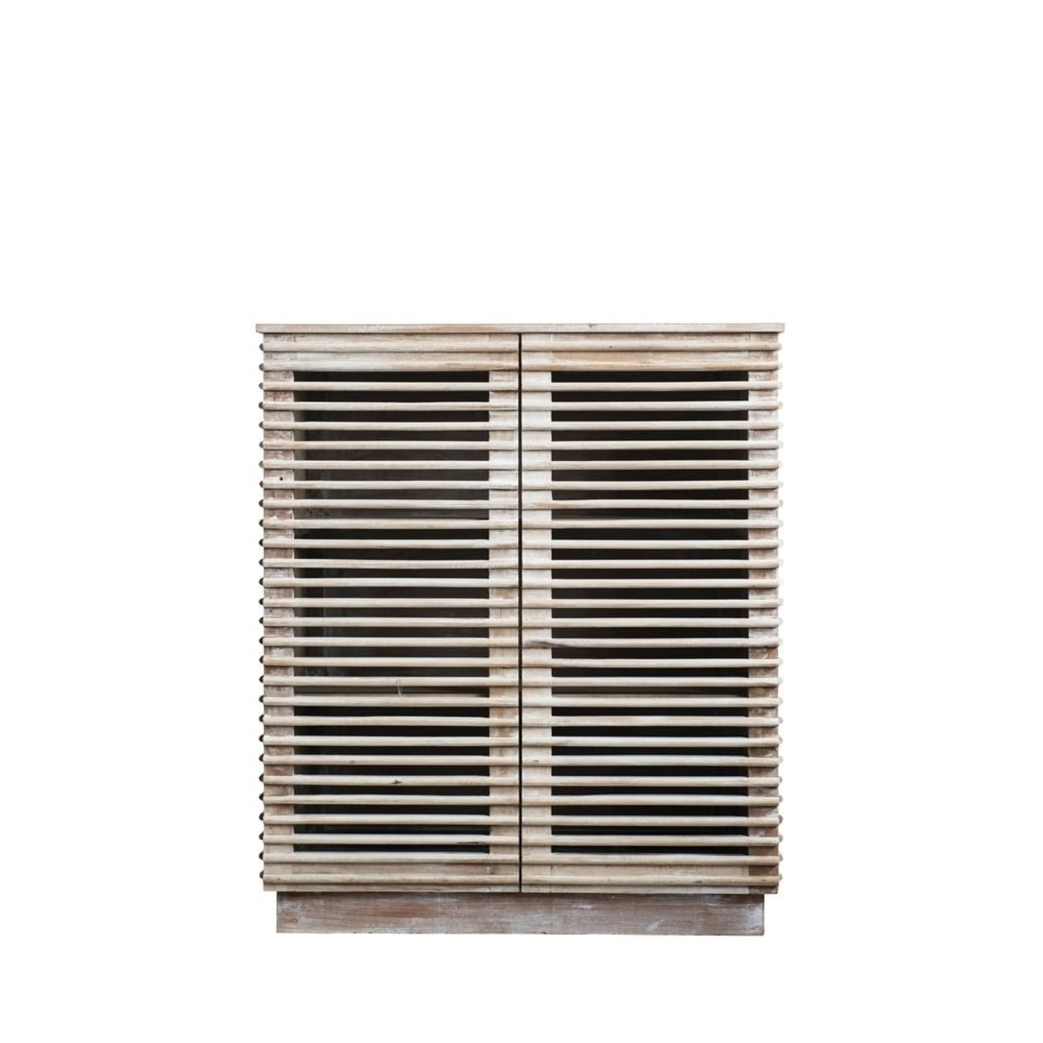 Solid Reclaimed Wood Slat Storage Cabinet - image-3