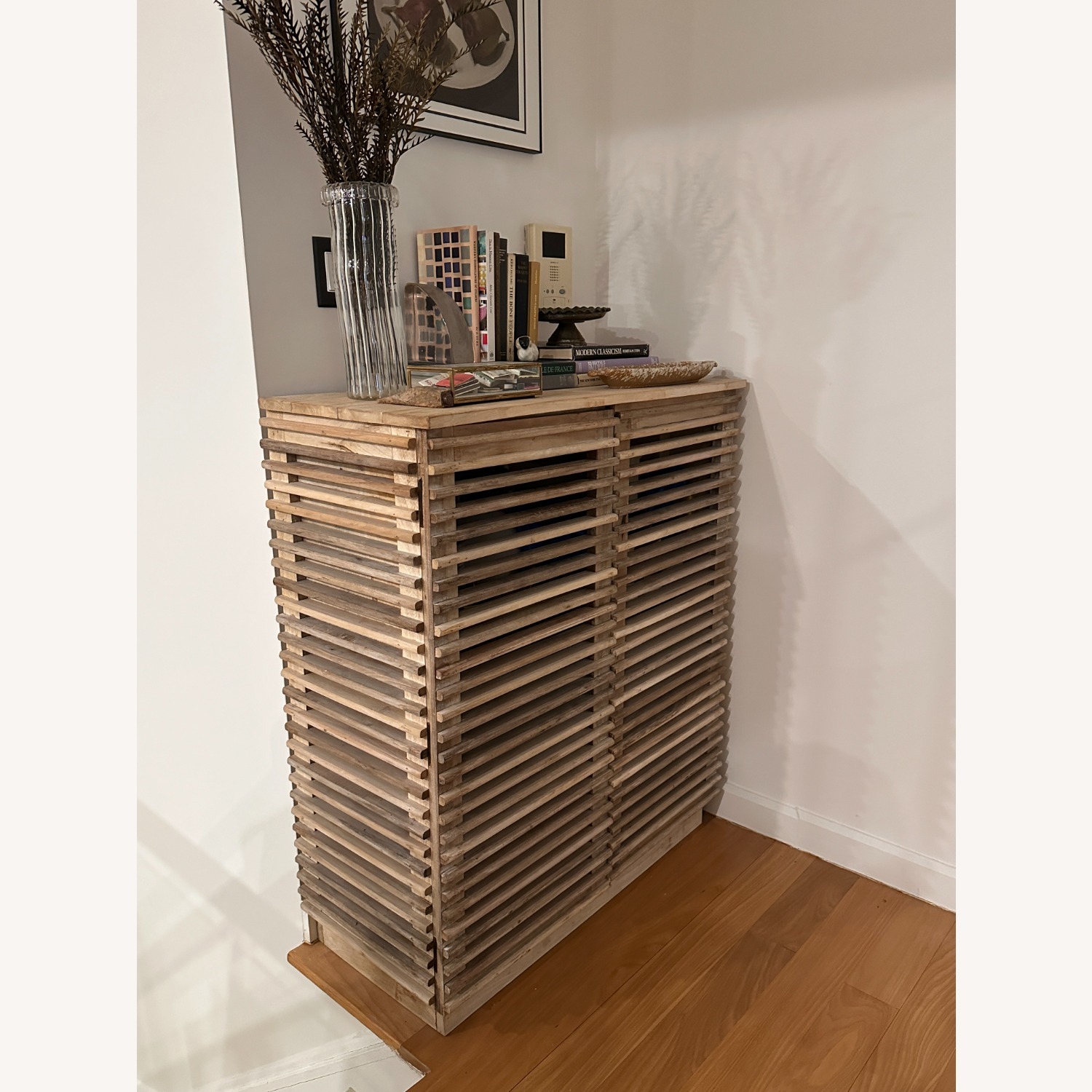 Solid Reclaimed Wood Slat Storage Cabinet - image-8