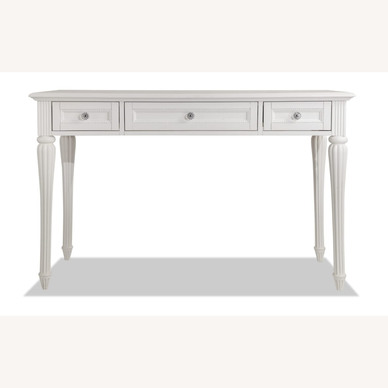 Bob's Discount Furniture Madelyn White 3 Drawer Desk - image-1