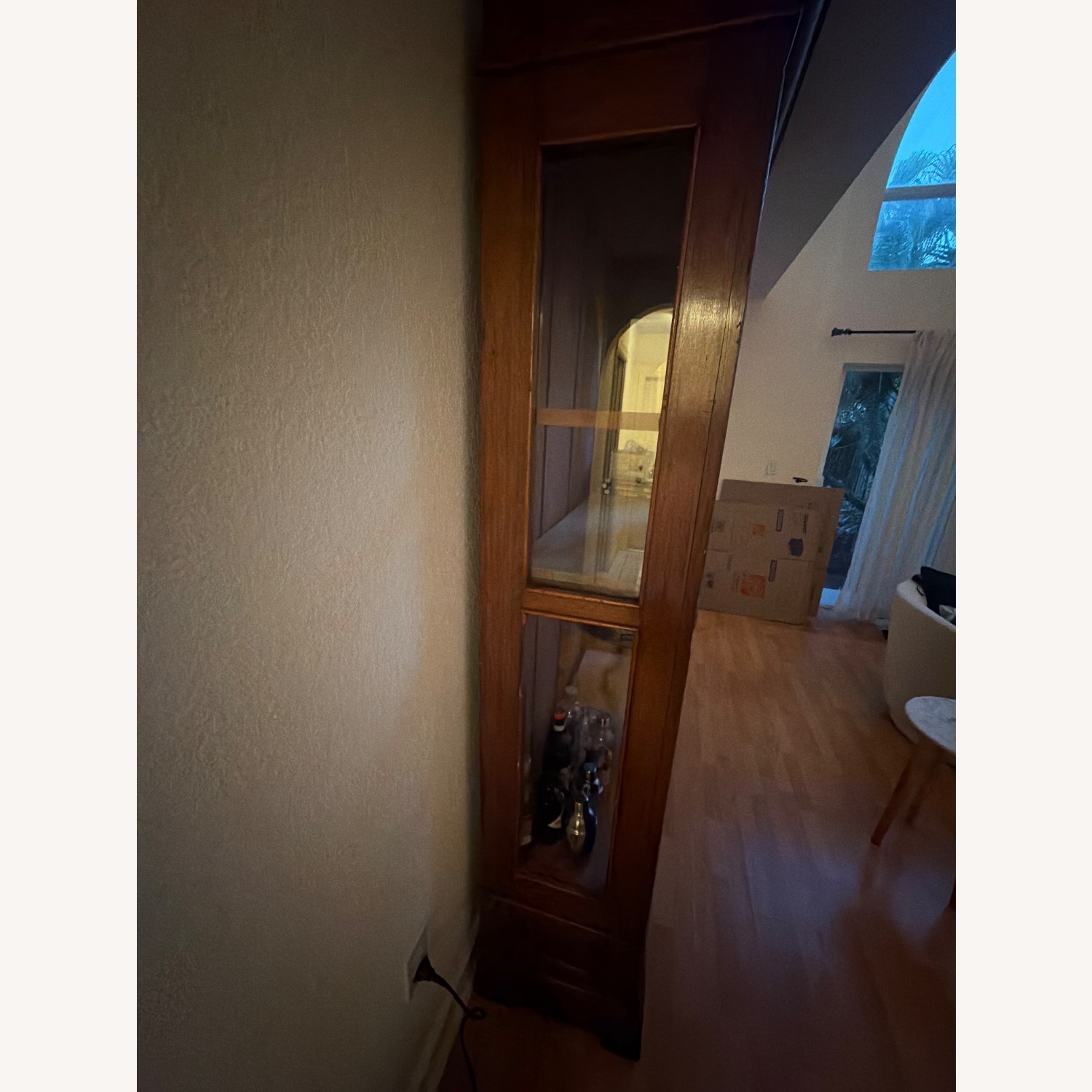 Vintage Handcrafted in Mexico Solid Wood Armoire  - image-4