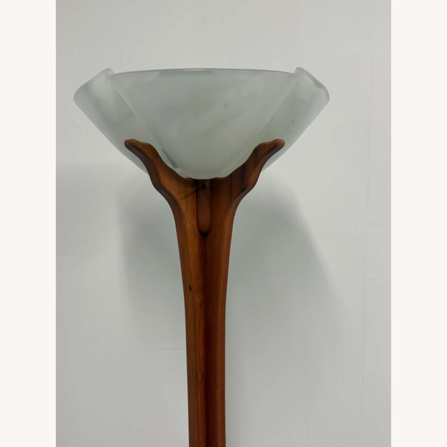 Vintage/Antique Natural Wood Floor Lamp - image-2