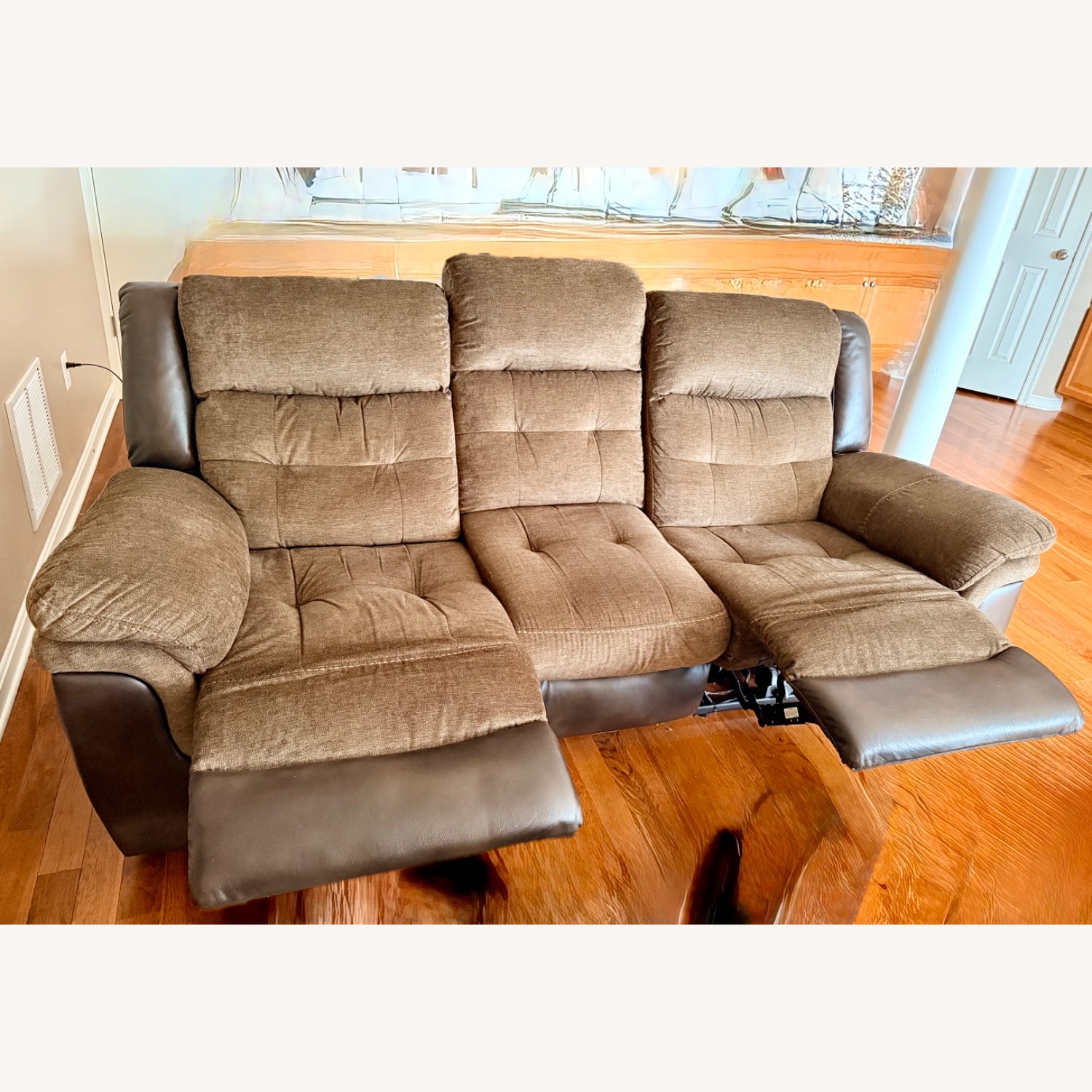 Dark Brown 3+ Seater Sofa - image-2