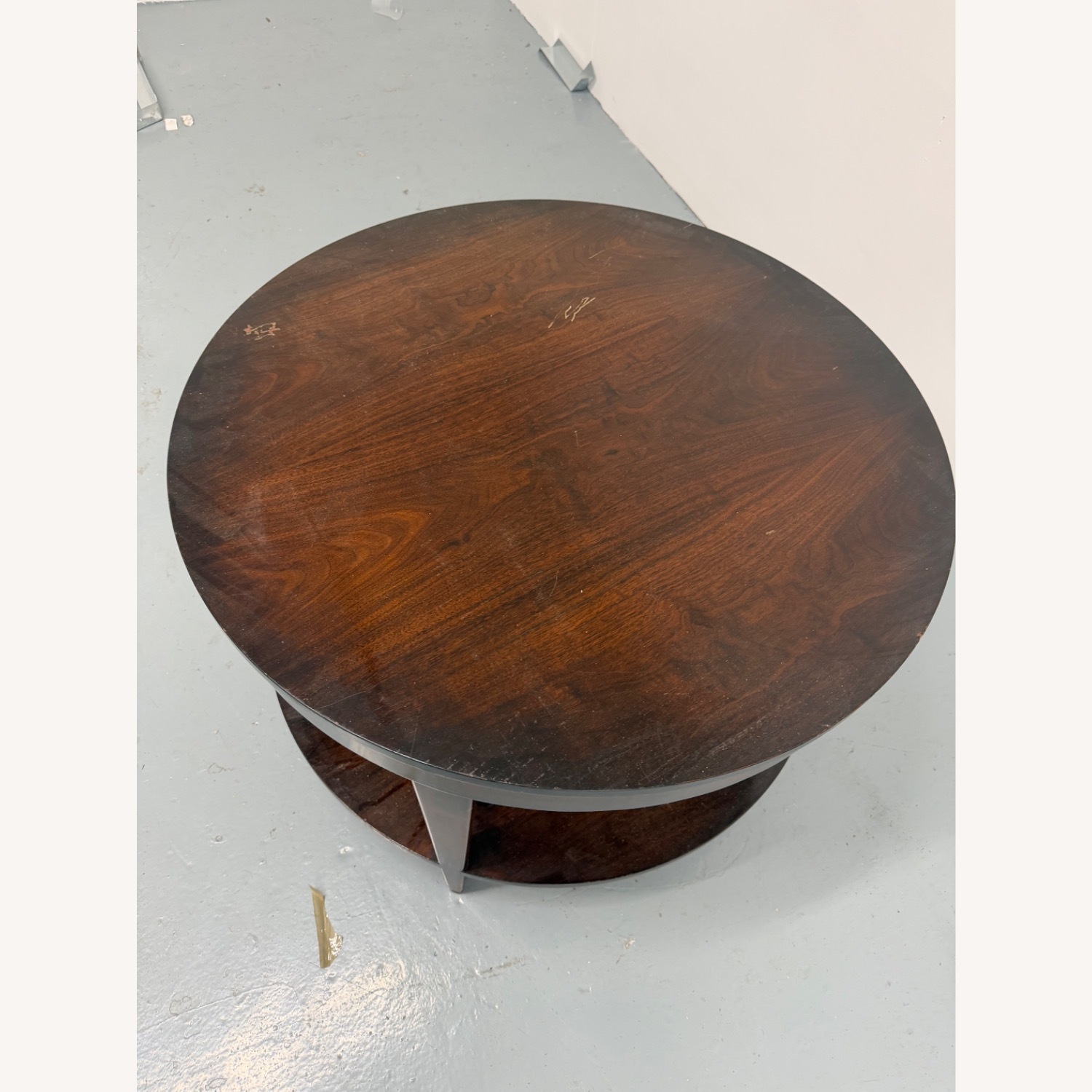 Vintage/Antique Dark Brown Wood Side Table - image-5