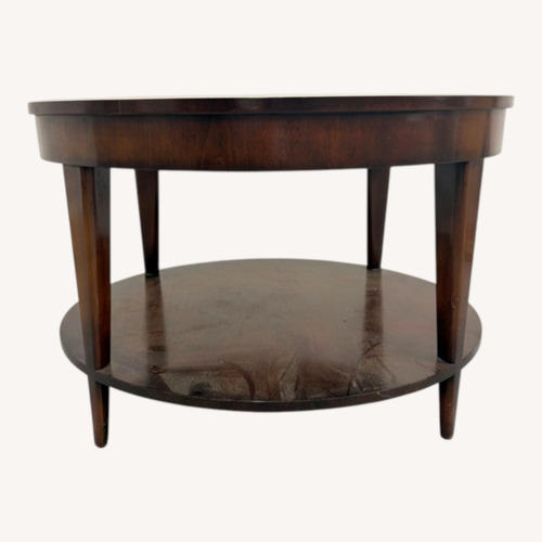 Used Vintage/Antique Dark Brown Wood Side Table for sale on AptDeco