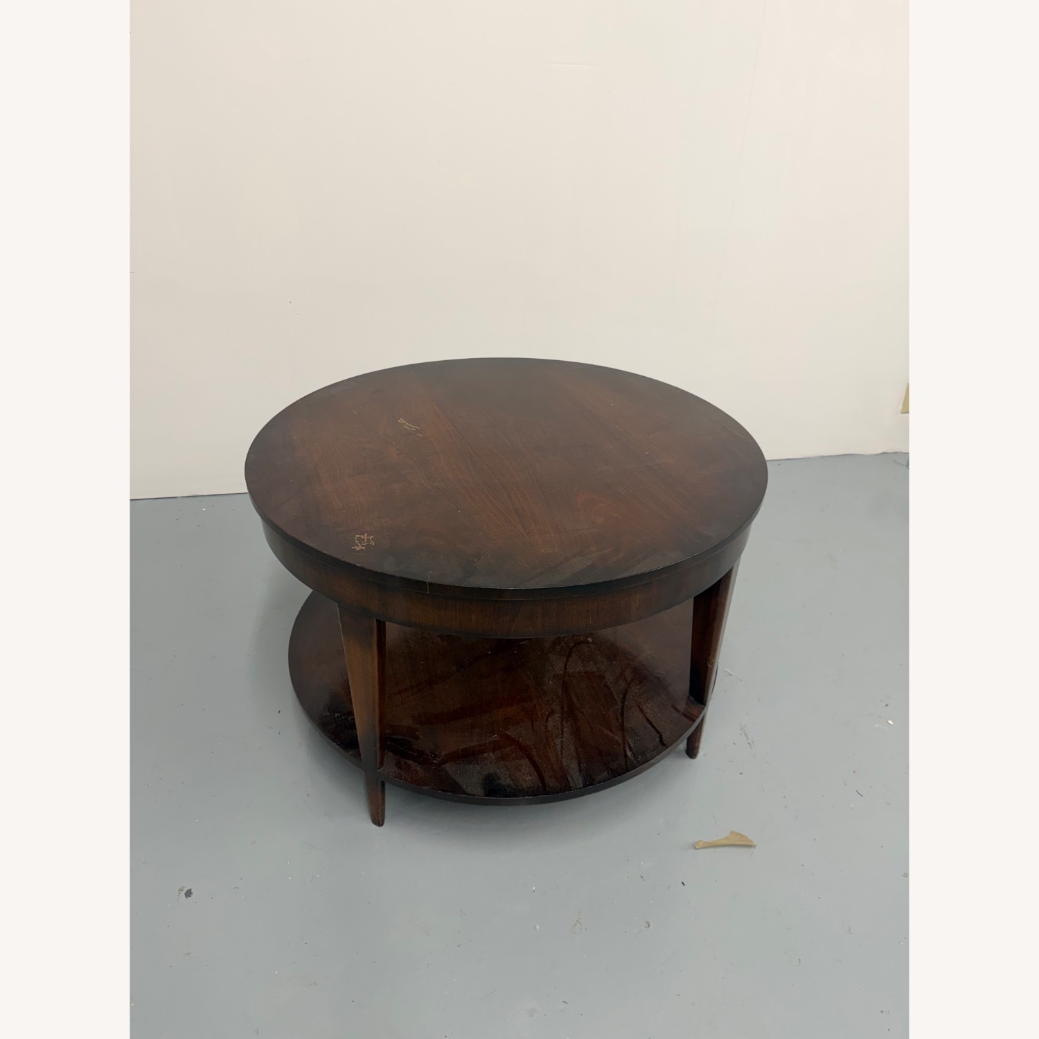 Vintage/Antique Dark Brown Wood Side Table - image-3