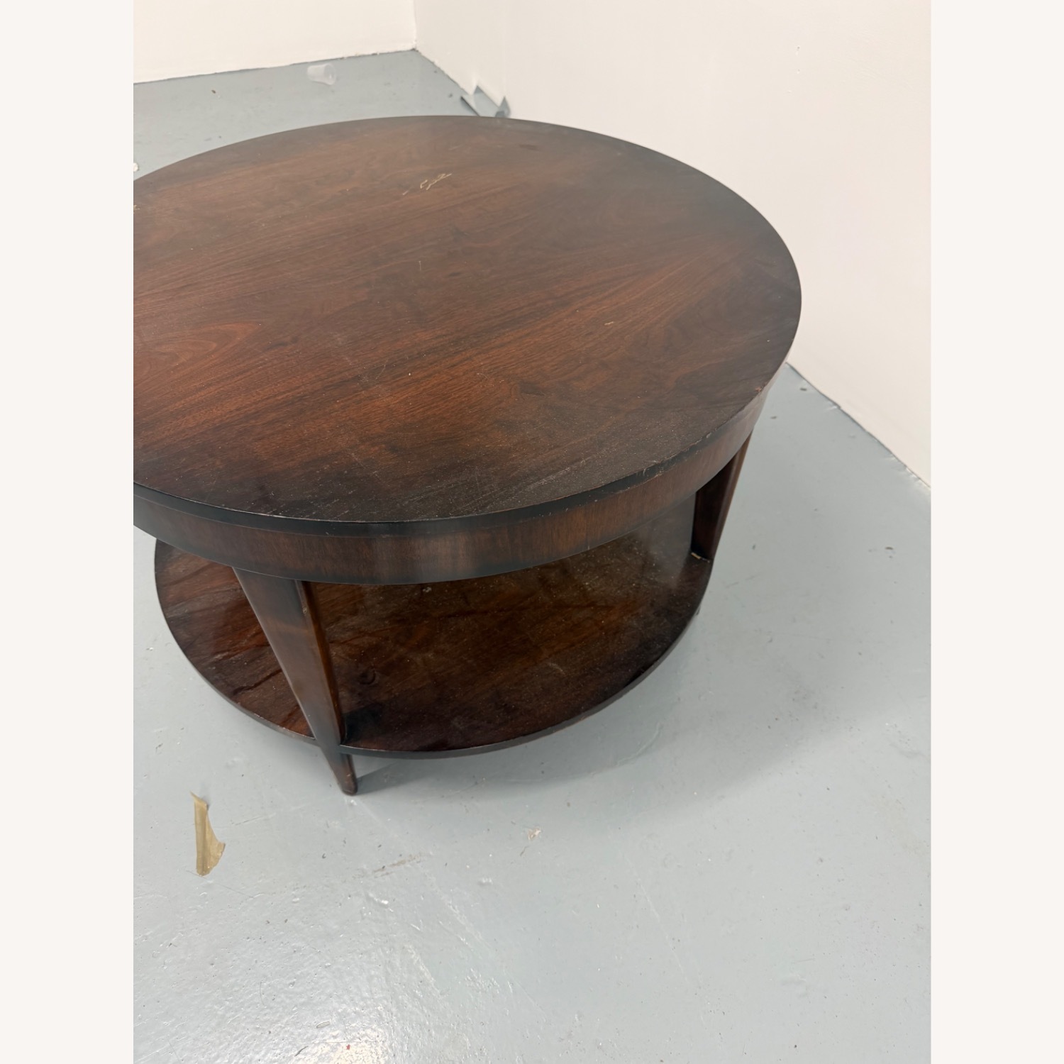 Vintage/Antique Dark Brown Wood Side Table - image-2