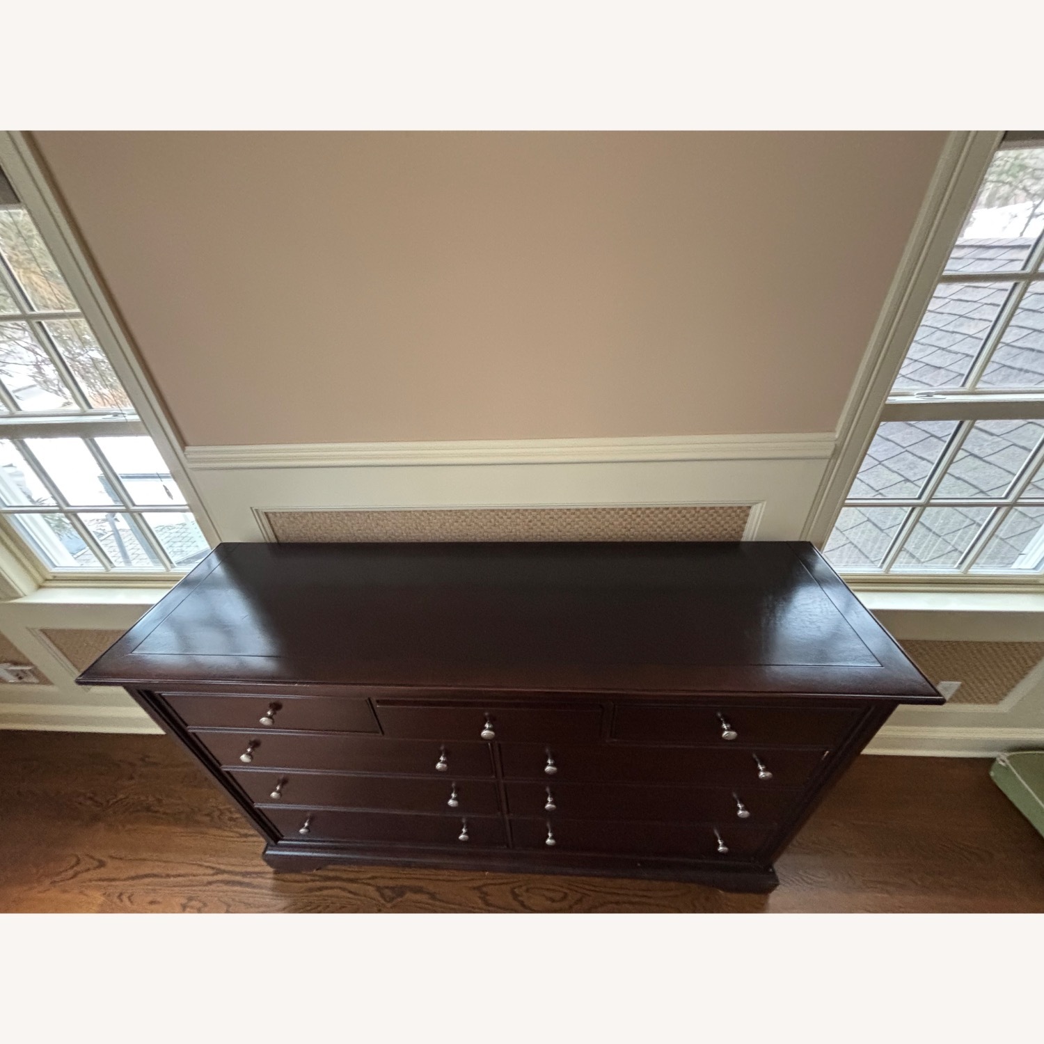 Stanley Furniture Dark Brown Wood Dresser - image-3