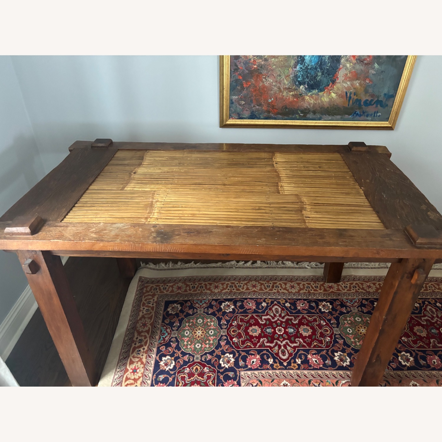 ABC Carpet and Home Dark Brown Wood Dining Table - image-2