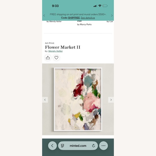 Used Minted Framed ‘Flower Market II’ for sale on AptDeco