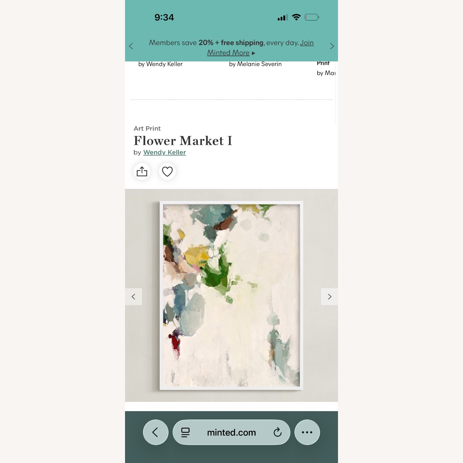 Minted Framed ‘Flower Market I’ - image-1