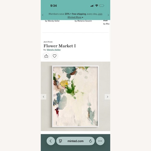 Used Minted Framed ‘Flower Market I’ for sale on AptDeco