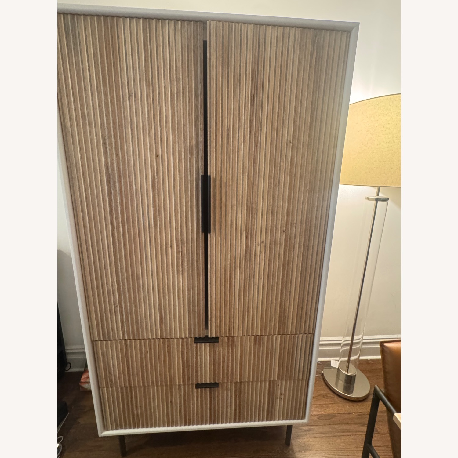 West Elm Quinn Natural Wood Armoire - image-2