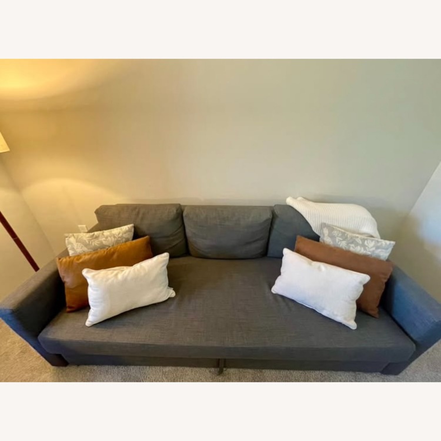 IKEA FRIHETEN Dark Gray Sleeper Sofa - image-1