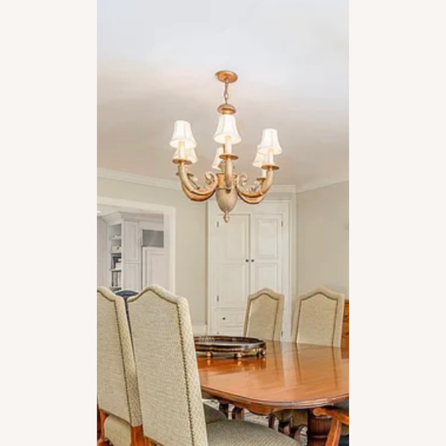 Vintage/Antique Finds Gold Ceiling Lamp - image-1