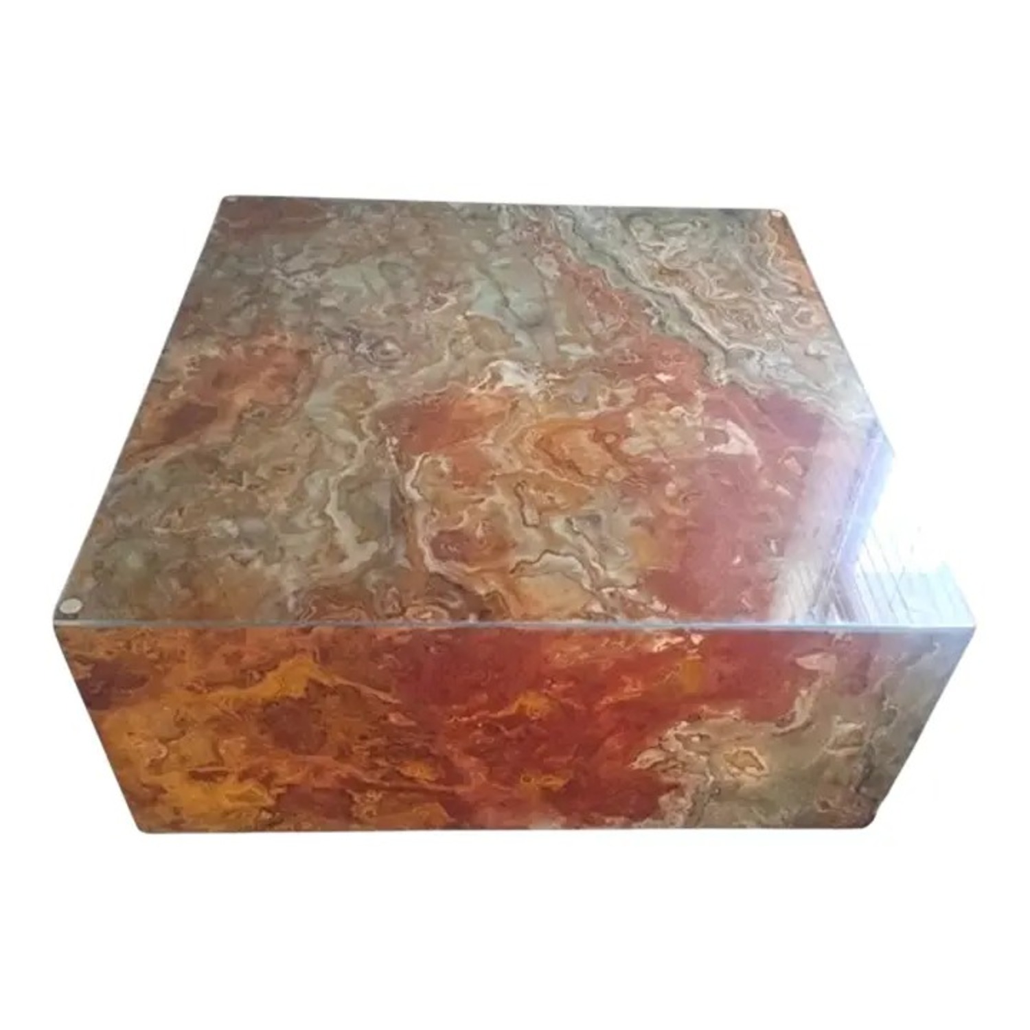 70s Italian Marble Mid-Century Modern Coffee Table - image-1