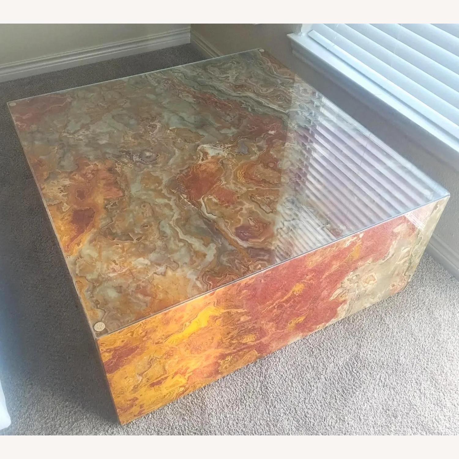 70s Italian Marble Mid-Century Modern Coffee Table - image-2