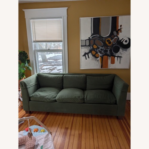 Used Verona Sofa Green Cotton 3+ Seater Sofa for sale on AptDeco