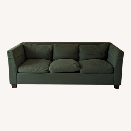 Used Verona Sofa Green Cotton 3+ Seater Sofa for sale on AptDeco