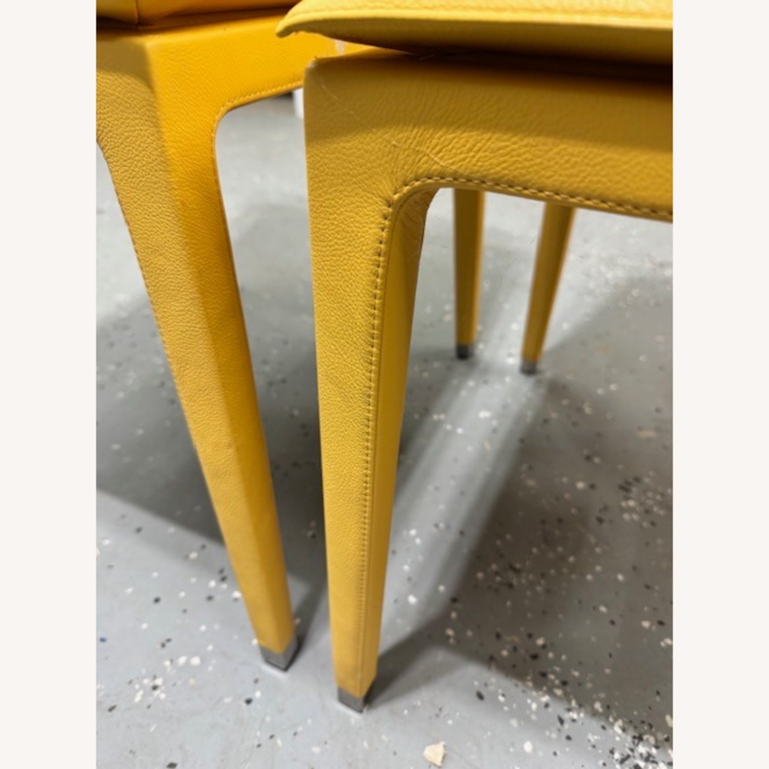 Poltrona Frau Fitzgerald Leather Dining Chairs - image-7