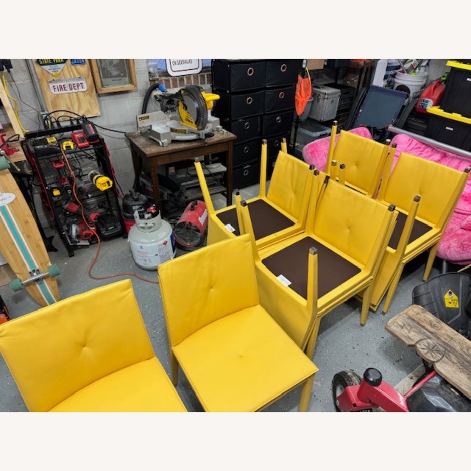 Poltrona Frau Fitzgerald Leather Dining Chairs - image-2