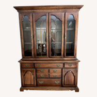 American Drew Dark Brown Wood China Cabinet