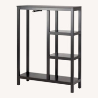 IKEA Hemnes Dark Brown Wood Open Wardrobe