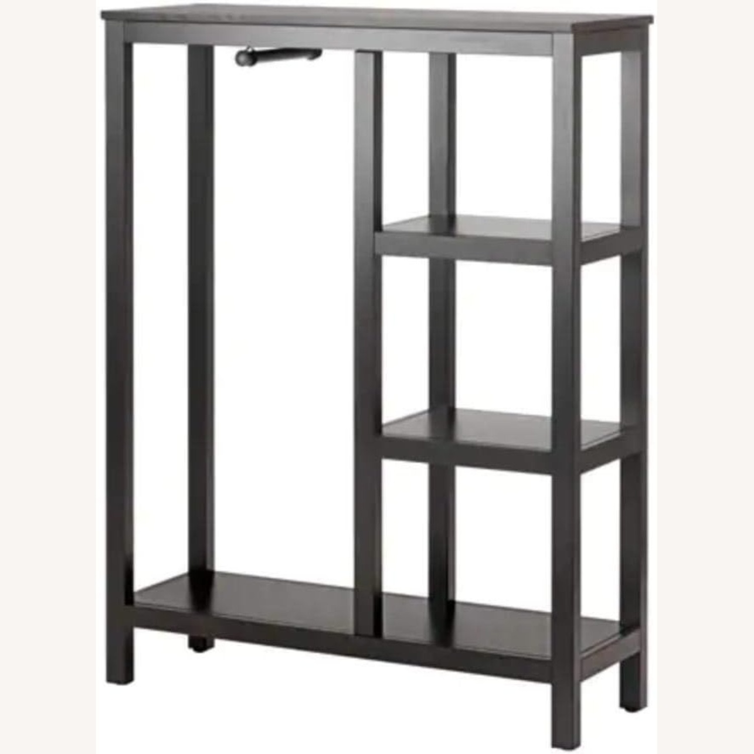 IKEA Hemnes Dark Brown Wood Open Wardrobe - image-4