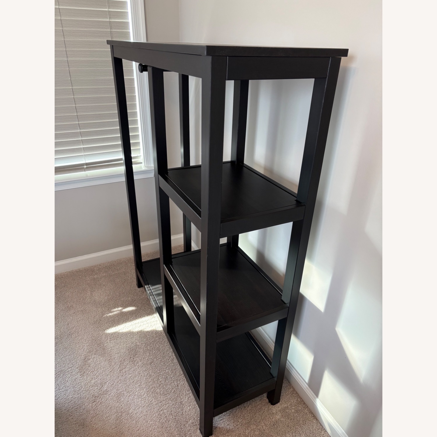 IKEA Hemnes Dark Brown Wood Open Wardrobe - image-2