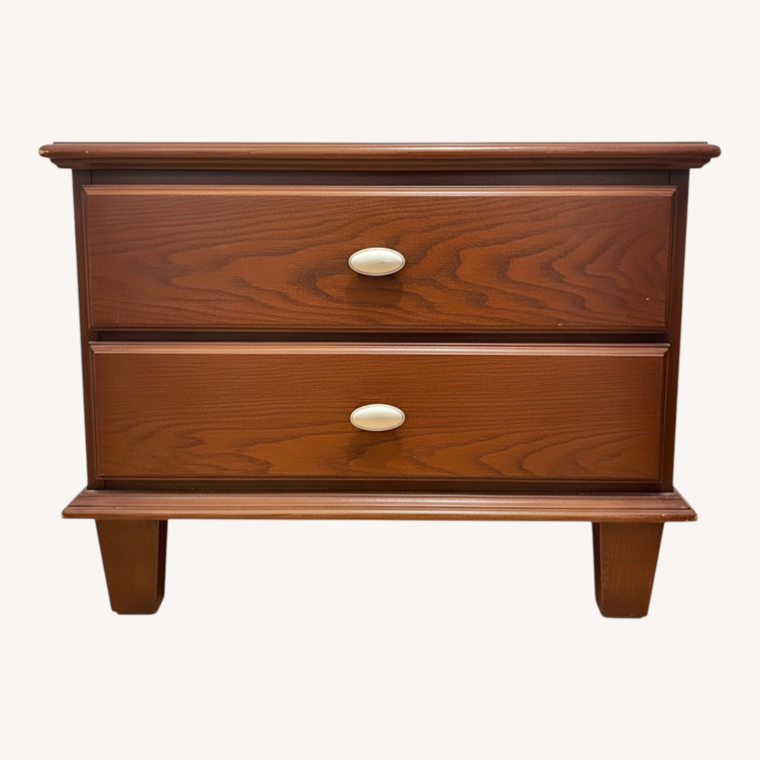 Dark Brown Wooden Nightstand - image-4