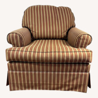 Ethan Allen Fabric Accent Chair - Swivel Rocker