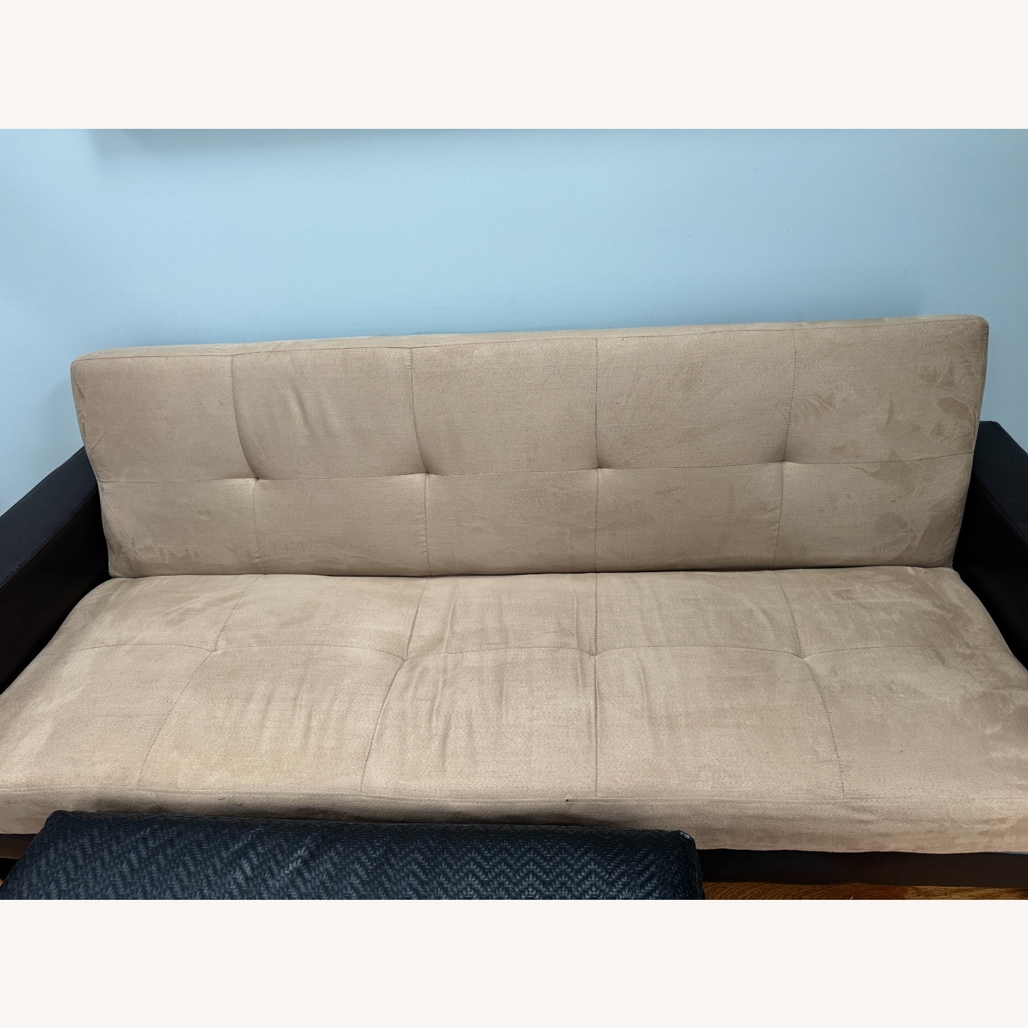 Light Brown Microsuede Futon - image-3
