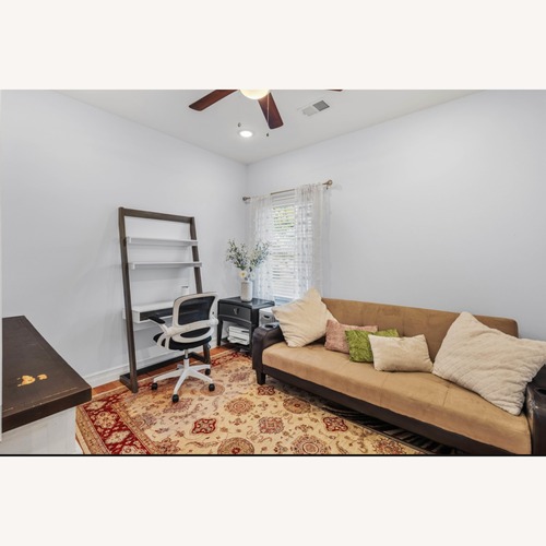 Used Light Brown Microsuede Futon for sale on AptDeco