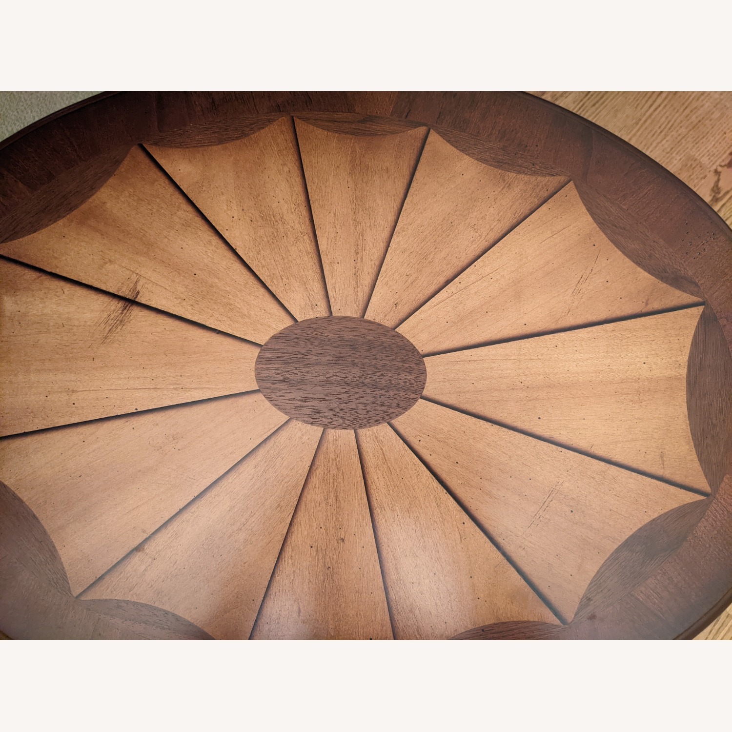 Dark Brown Wood Side Table - image-7