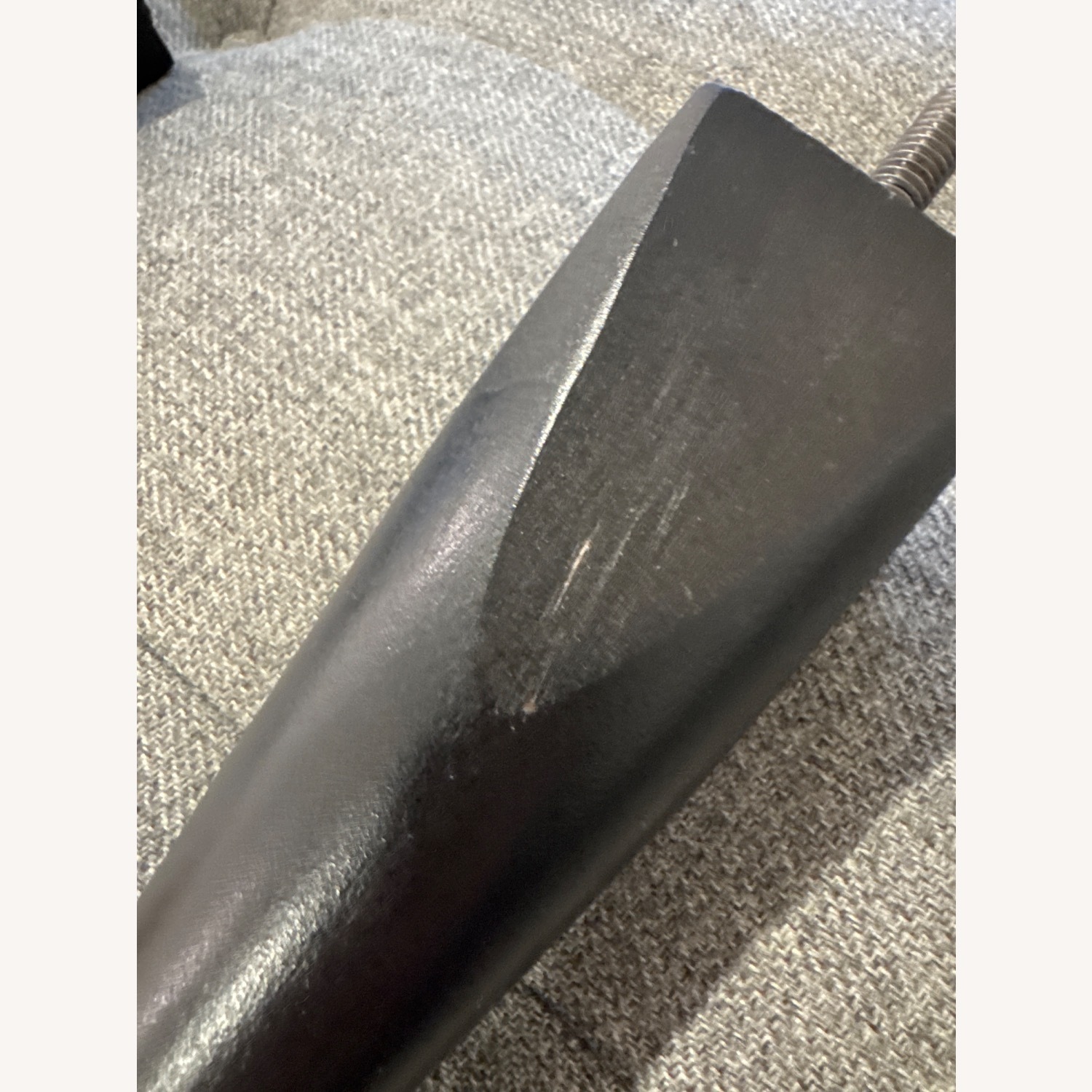 Crate & Barrel Petrie Felt Gray 3+ Seater Sofa - image-4