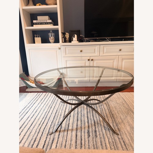 Used Arhaus Nova Glass Coffee Table for sale on AptDeco
