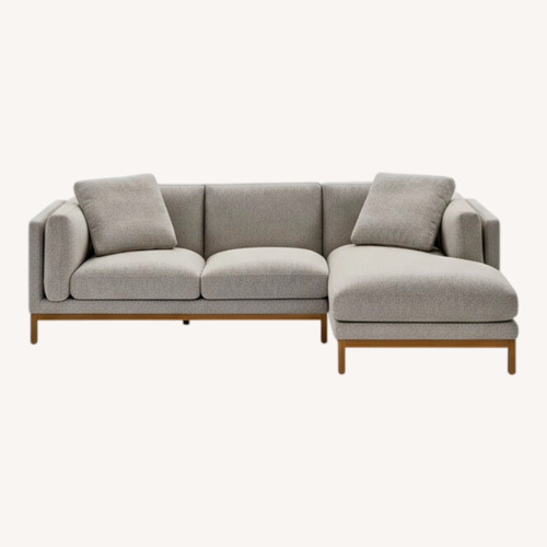 Used Castlery Owen Natural Fabric 2 Piece Sectional for sale on AptDeco