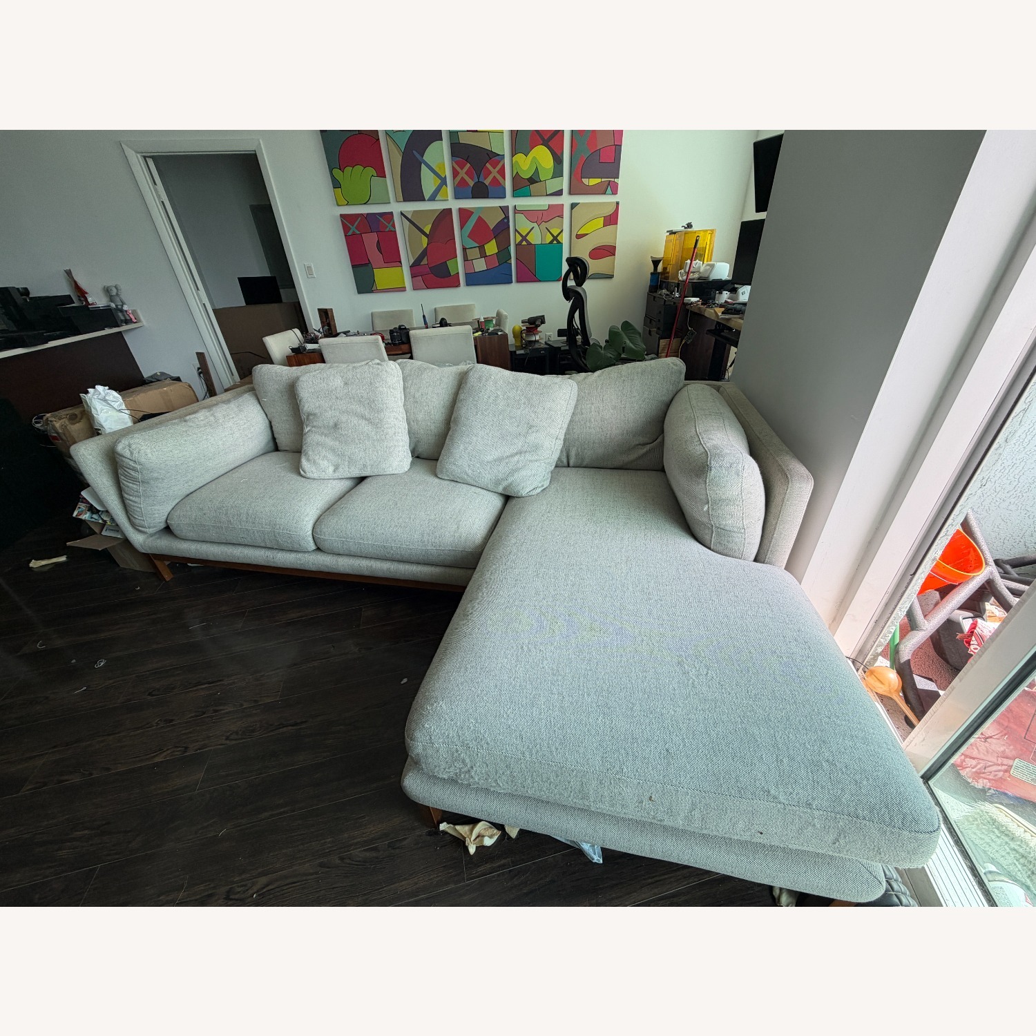 Castlery Owen Natural Fabric 2 Piece Sectional - image-4